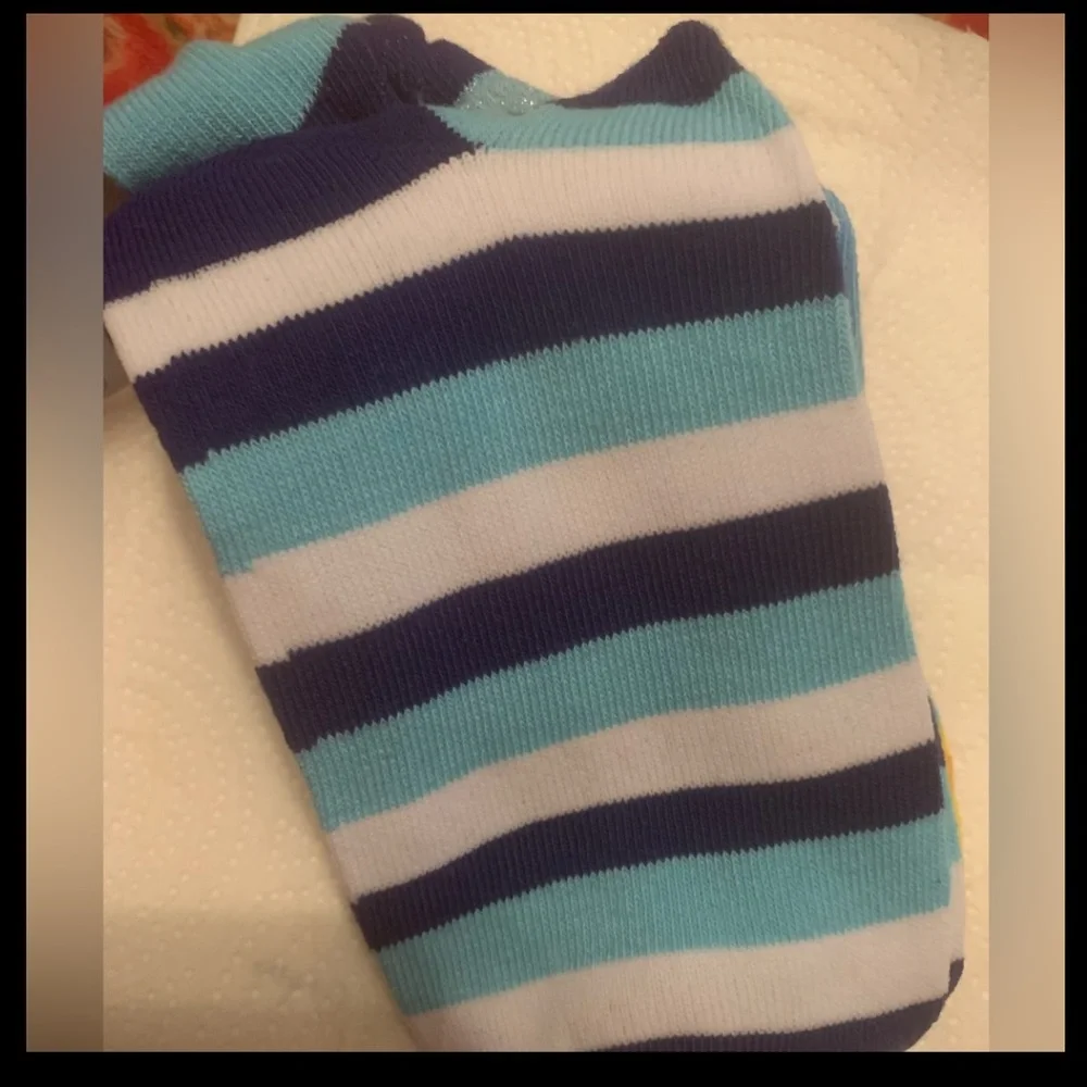 Men’s Blue and  White striped Hanukkah Socks NEW NWT